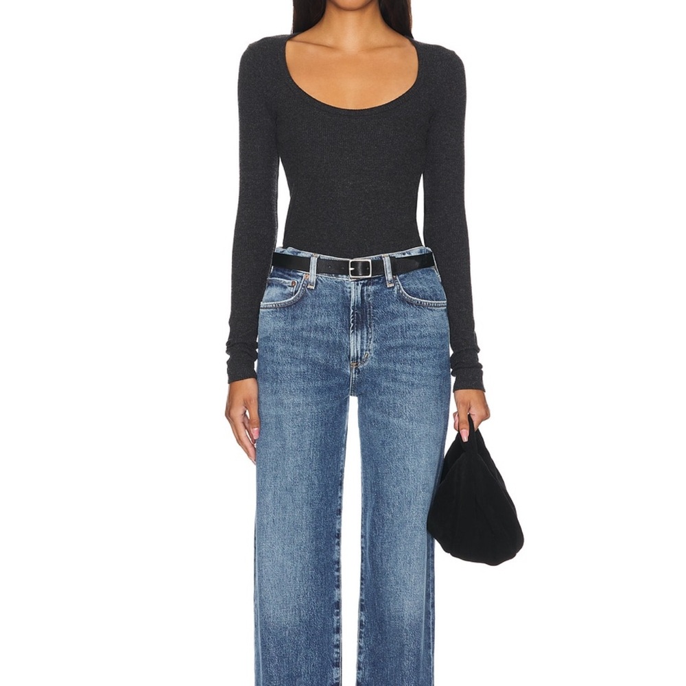 Agolde Blue Straight Leg Jeans